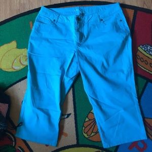Blue capris